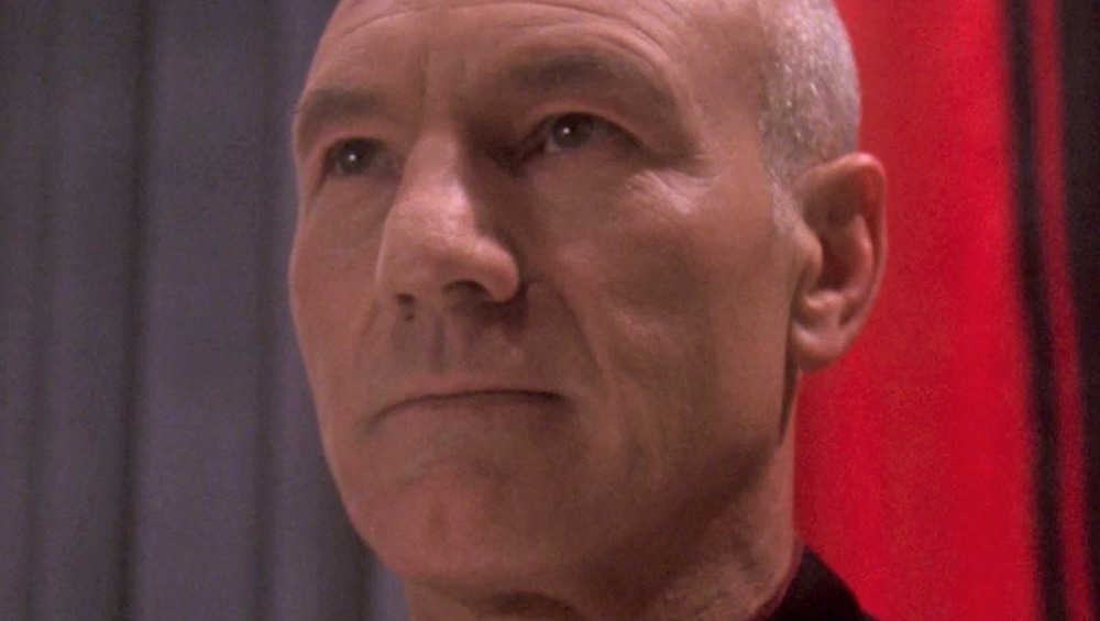 Jean-Luc Picard staring