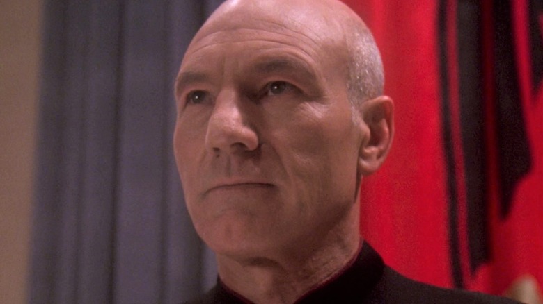 Jean-Luc Picard staring