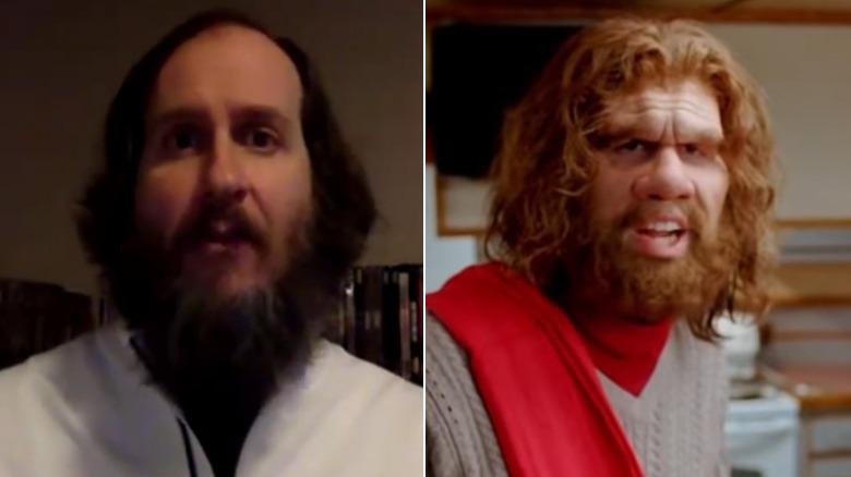 McManus Woodend as the caveman