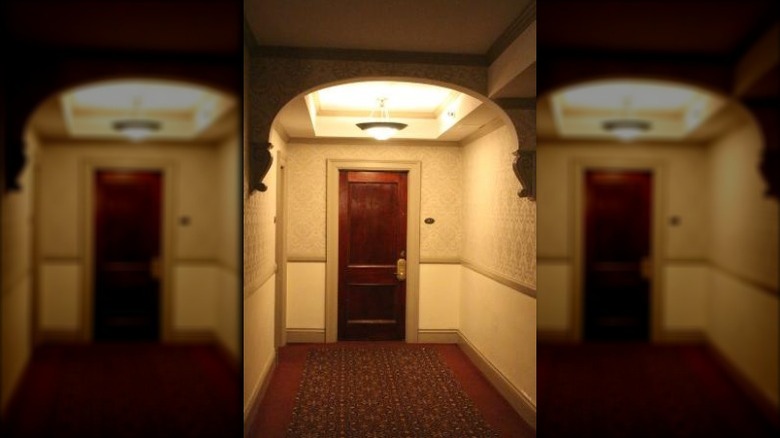 The front door of room 217 at the Stanley Hotel today