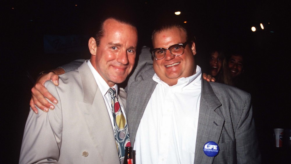 Phil Hartman with Chris Farley in 1993