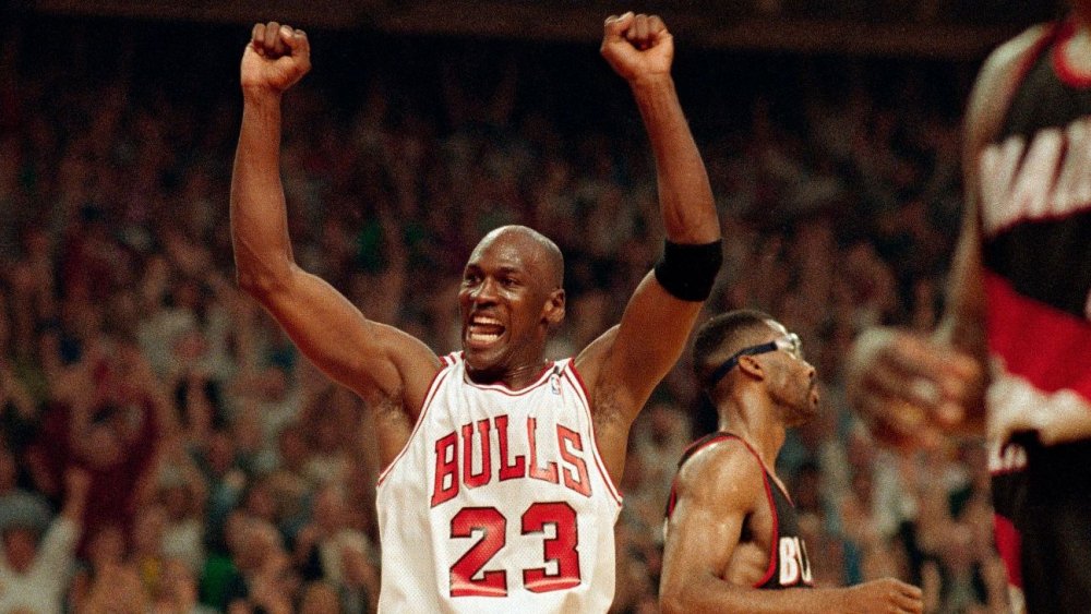 Michael Jordan in his last championship run as documented in The Last Dance