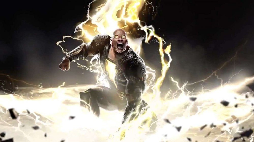 Concept art of Dwayne Johnson as Black Adam 