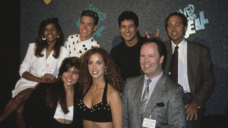 Saved by the Bell cast posing