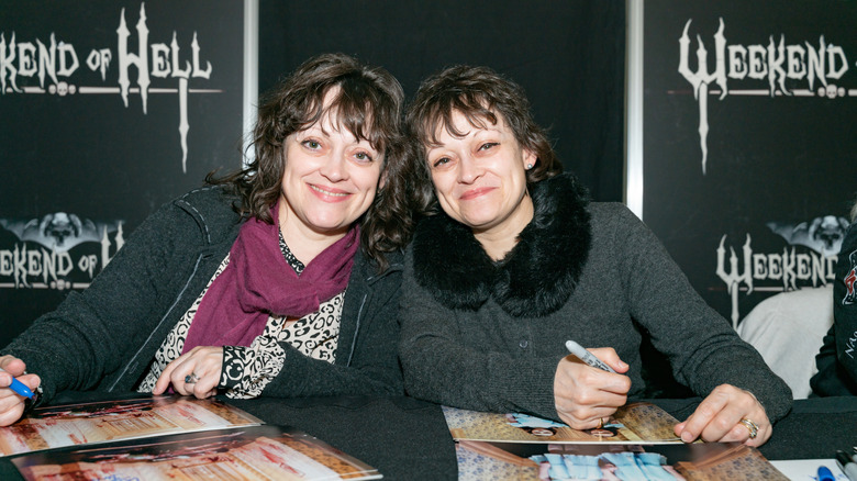 Lisa and Louise Burns posing for a photo in 2019