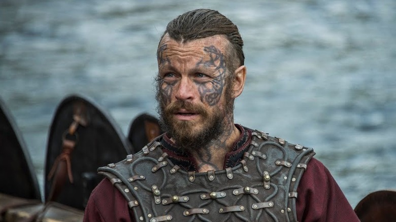 King Harald in a Viking boat