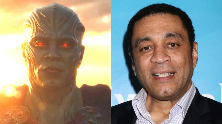 Martian Manhunter and Harry Lennix