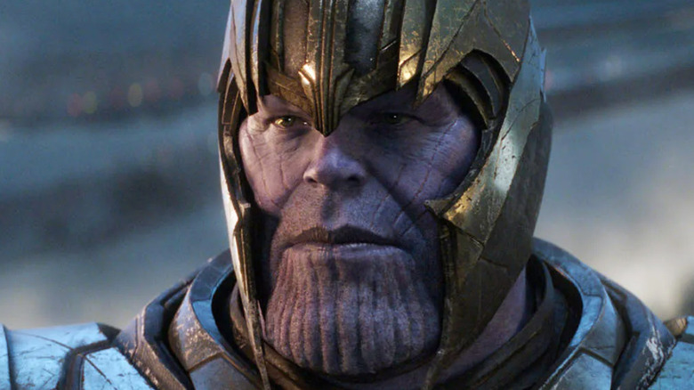 Thanos staring