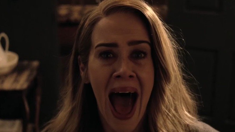 Sarah Paulson In "American Horror Story" screams