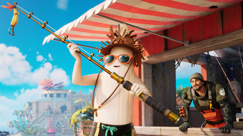 Unpeely Fortnite Skin with Banana Lure Fishing Rod