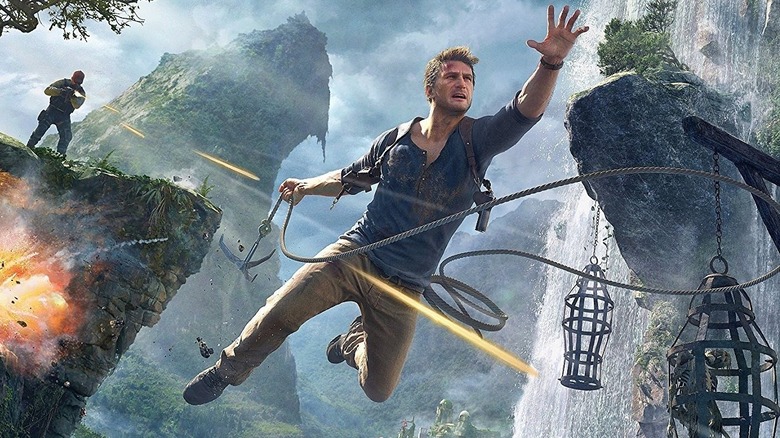 Nathan Drake Dodging Gunshots