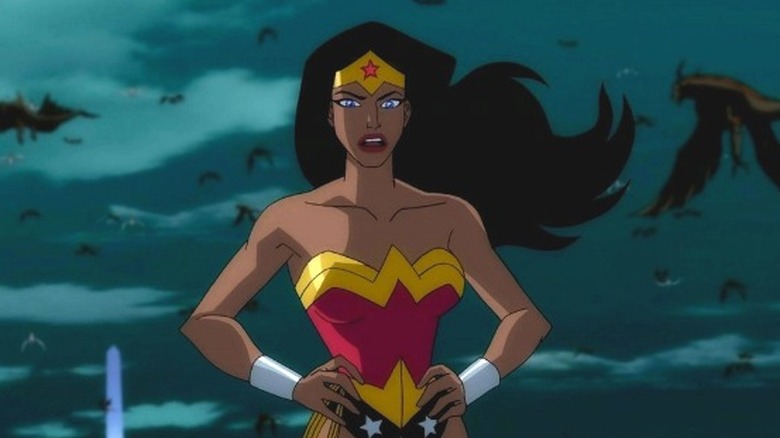 Wonder Woman flies and speaks