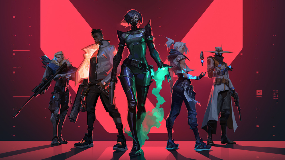 Valorant team with Viper in the center