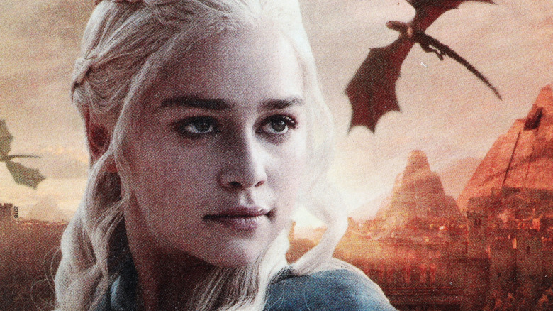 Daenerys with dragons