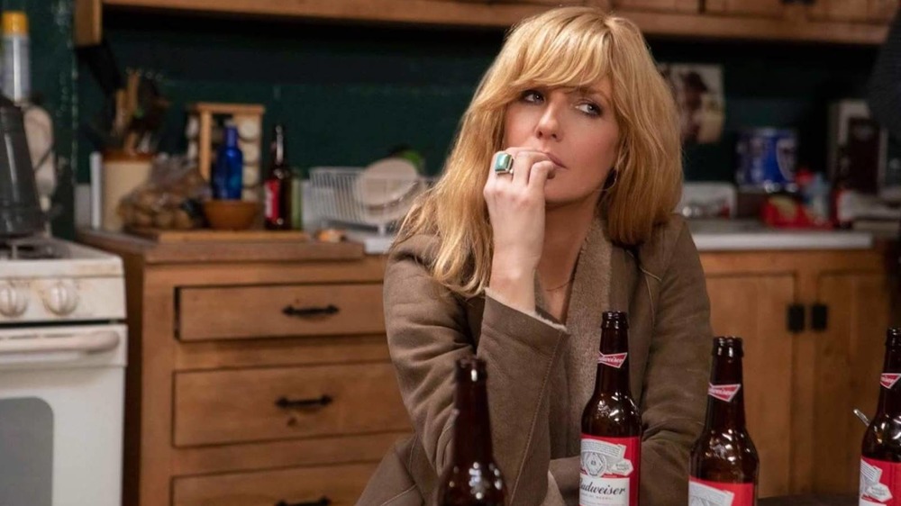 Beth Dutton kicks back with a few beers on Yellowstone