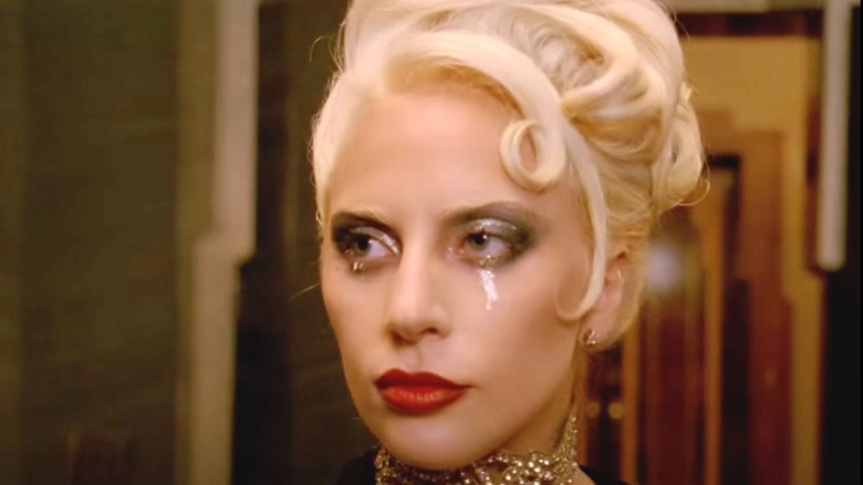 Lady Gaga wearing sparkling choker