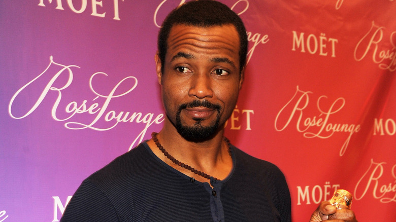 Isaiah Mustafa at a promotional event for Moet