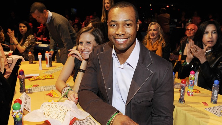 Isaiah Mustafa playing bingo