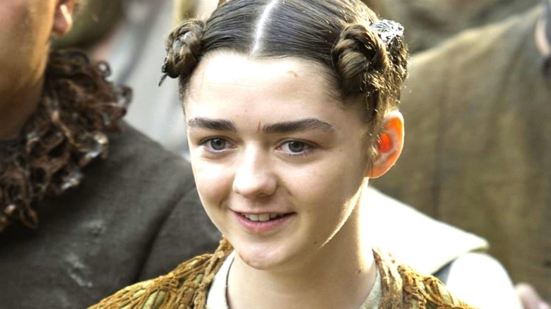 Arya with bun hair 