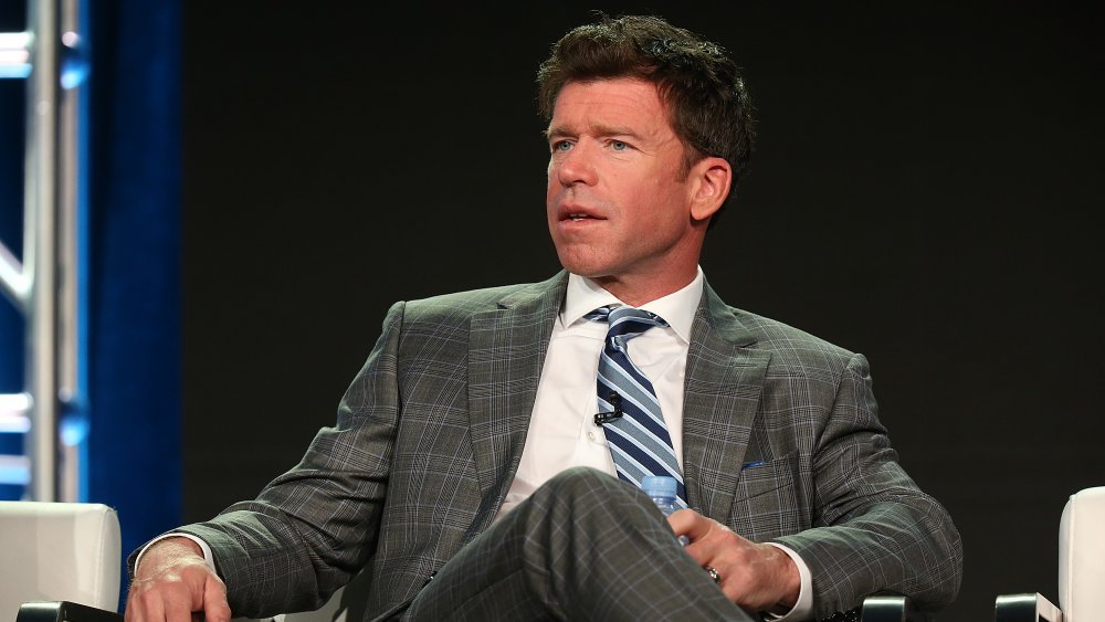 Taylor Sheridan at a press event