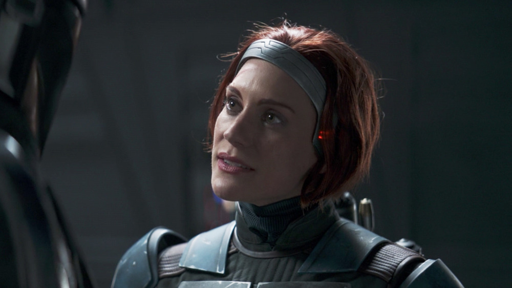 Katee Sackhoff as Bo-Katan Kryze on The Mandalorian