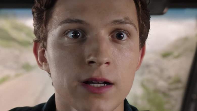 Tom Holland Spider-Man: Far From Home surprised