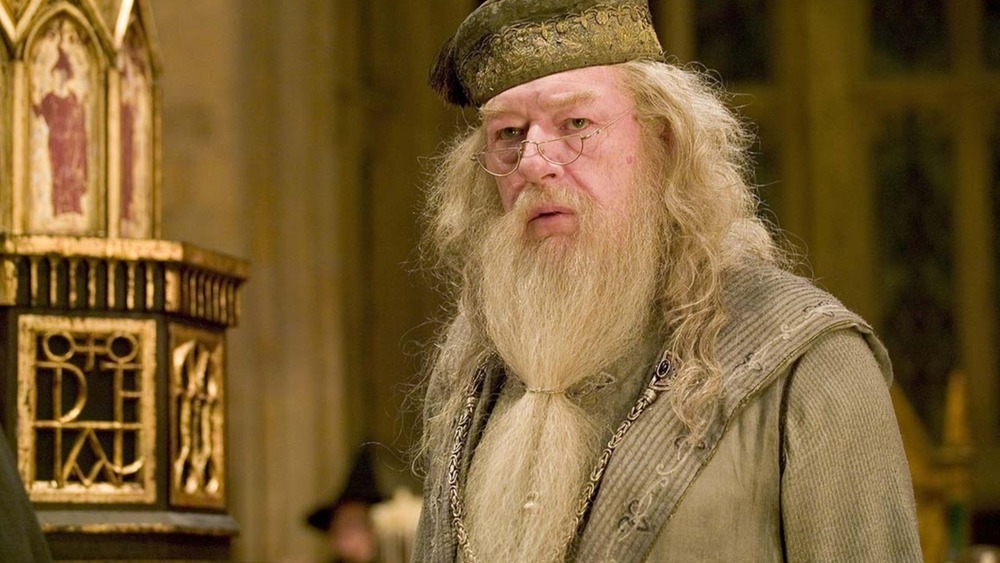 Albus Dumbledore staring