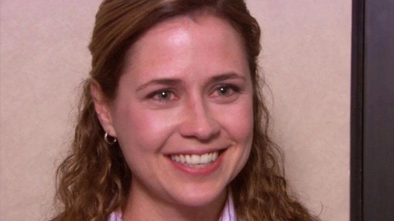 Pam Beesly teary smile