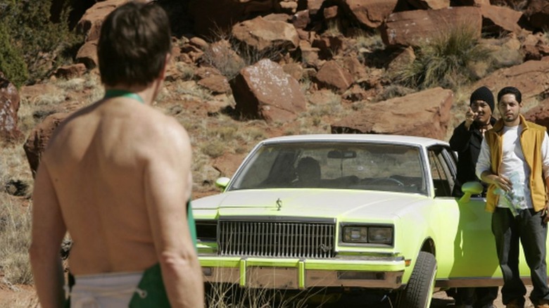 Walter White in his famous whitey-tighties