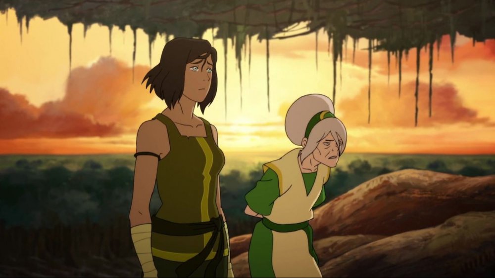 Korra and Toph Beifong in The Legend of Korra