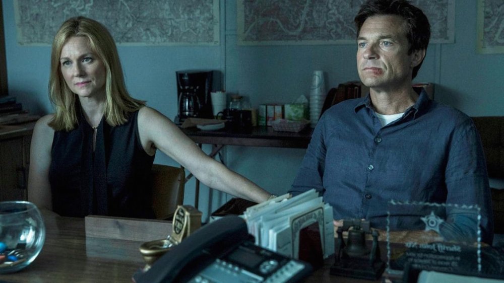 Laura Linney and Jason Bateman as the Byrdes on Ozark