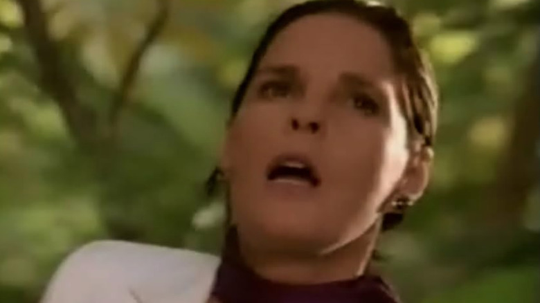 Ali MacGraw gasps in the woods