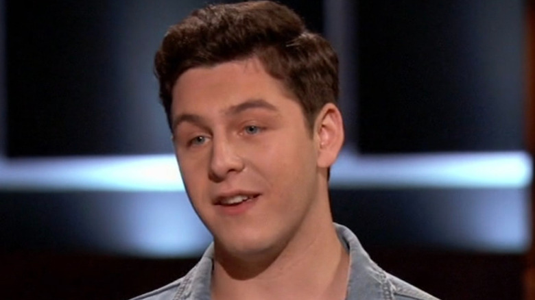Max presenting on Shark Tank