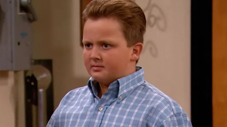 Gibby in collared shirt