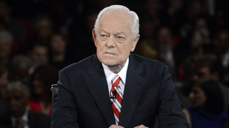 Bob Schieffer moderating a debate