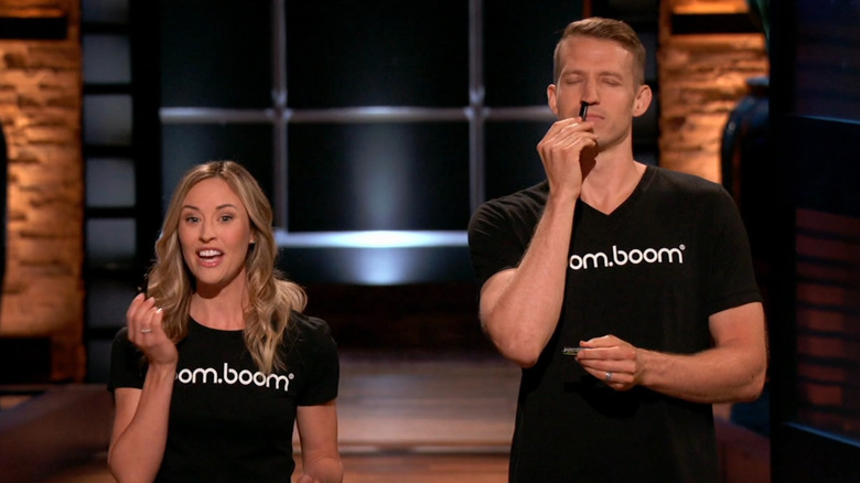 Chelsea and John demonstrating BoomBoom