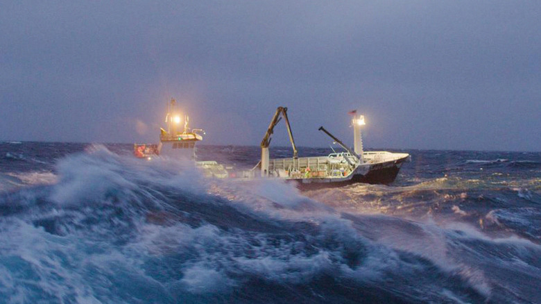 Lady Alaska in Turbulent Ocean