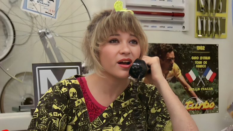 Dottie speaking on phone