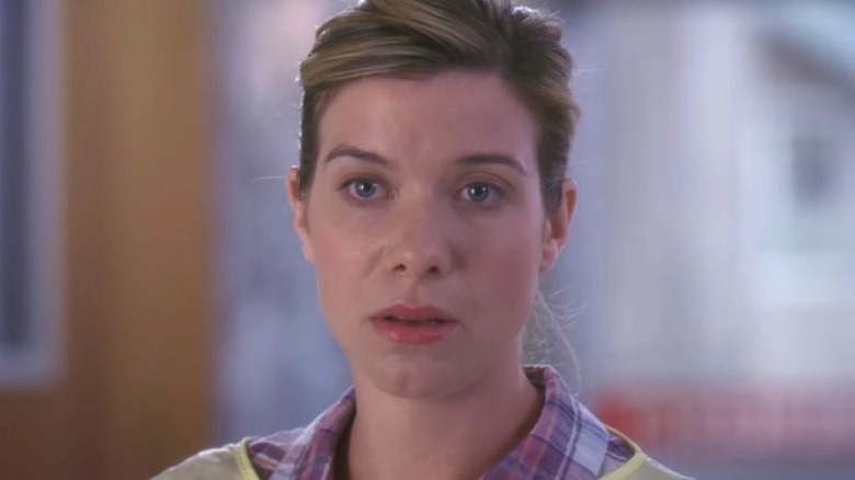 Dr. Leah Murphy looks concerned in Grey's Anatomy