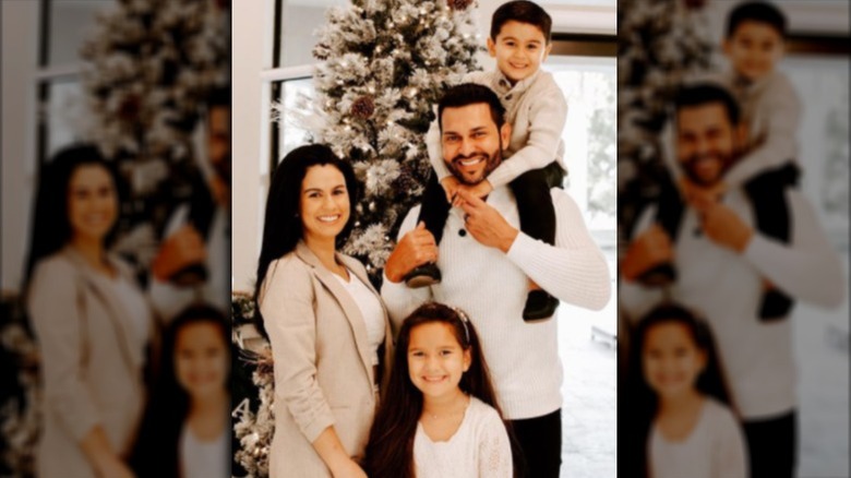 Adrian R'Mante with his family