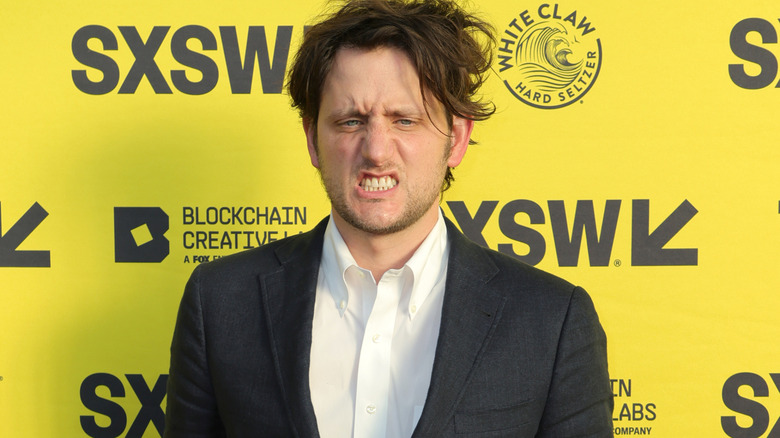 Zach Woods making a weird face