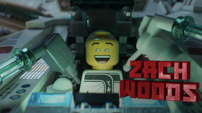 Zach Woods credits superimposed