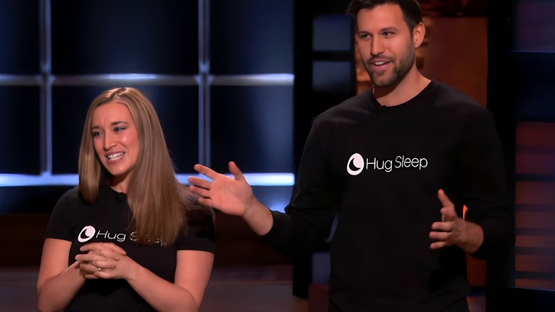 Angie and Matt in Hug Sleep shirts