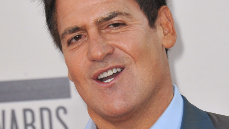 Mark Cuban head tilted