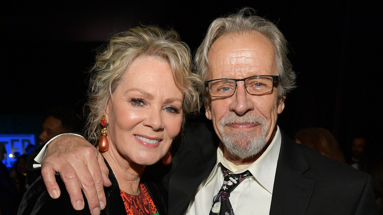 Jean Smart and her husband Richard Gilliland smiling