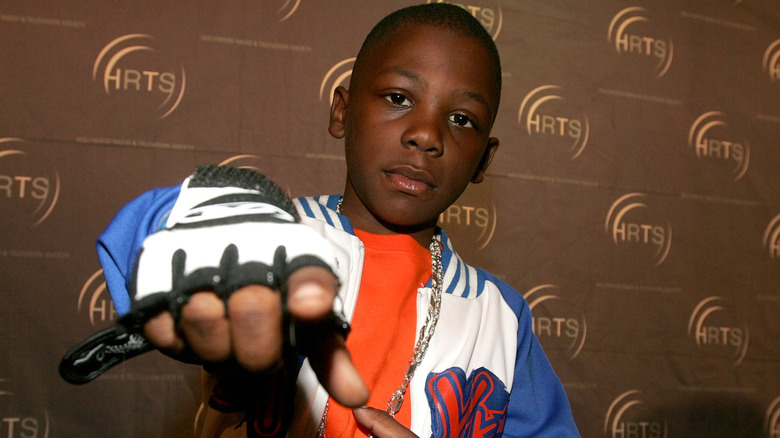 Bobb'e J. Thompson pointing at the camera