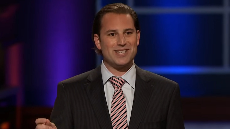 Brandon Marz pitching on "Shark Tank"