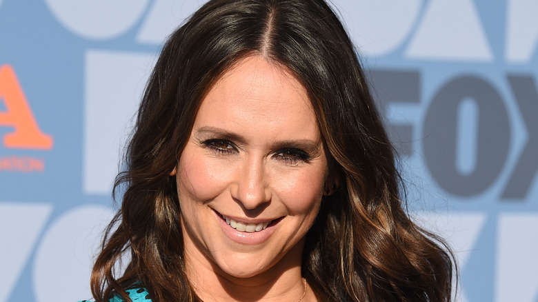 Jennifer Love Hewitt at a Fox red carpet in 2019