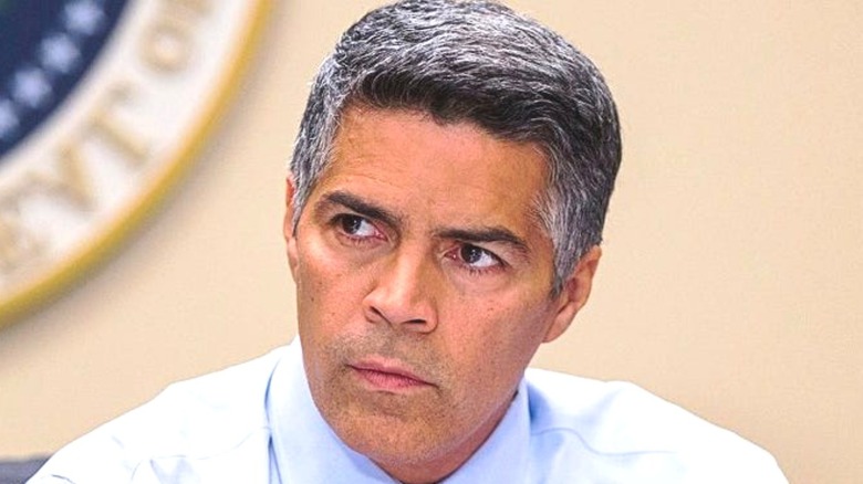 Esai Morales looking serious