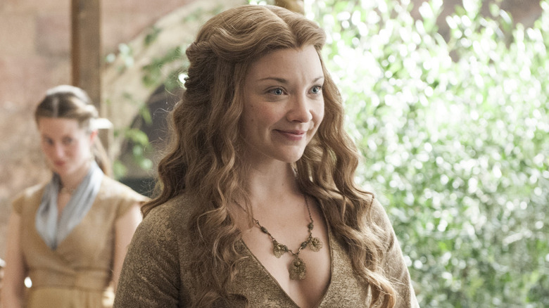 Margaery Tyrell smiling in garden